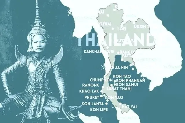 CARTES DU SUD DE LA THAILANDE