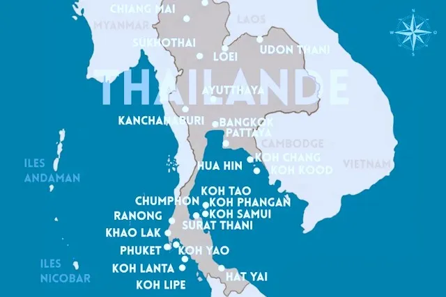 LES DESTINATIONS LES PLUS POPULAIRES EN THAILANDE