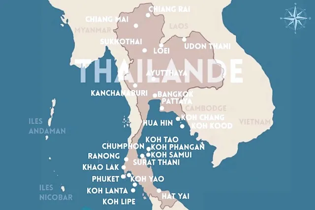 LES GRANDES DESTINATIONS EN THAILANDE
