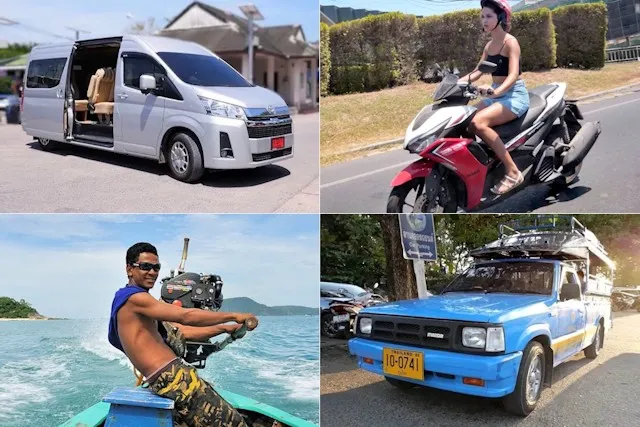 LES DIFFERENTS MOYENS DE TRANSPORTS A PHUKET EN THAILANDE